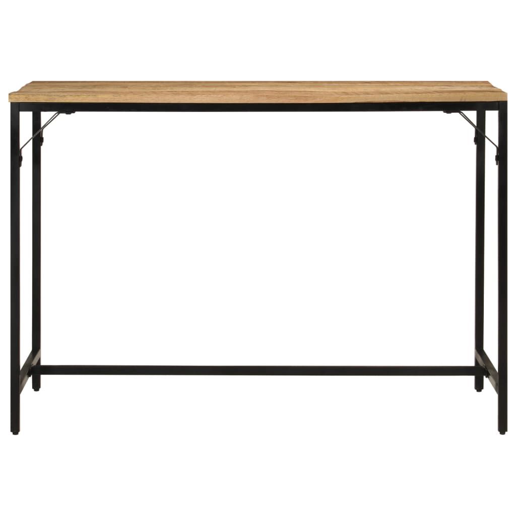 vidaXL Τραπεζαρία 110x55x75 εκ. Μασίφ Ακατέργαστο Ξύλο Μάνγκο/Σίδηρο