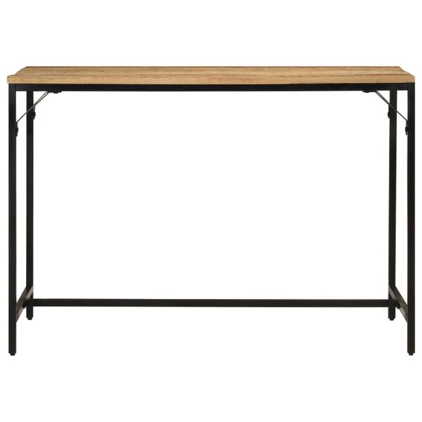 vidaXL Τραπεζαρία 110x55x75 εκ. Μασίφ Ακατέργαστο Ξύλο Μάνγκο/Σίδηρο