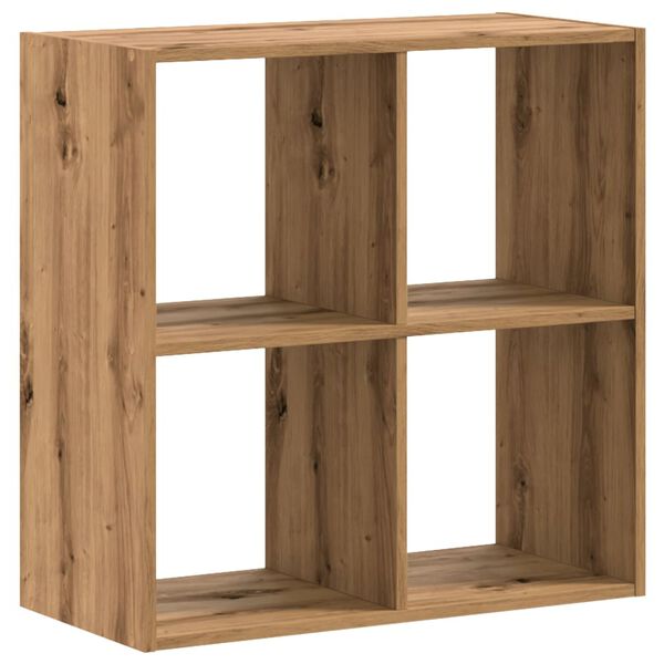 vidaXL Βιβλιοθήκη Αρτισιανή Δρυς 68,5x32x68,5 εκ. Επεξεργασμένο Ξύλο