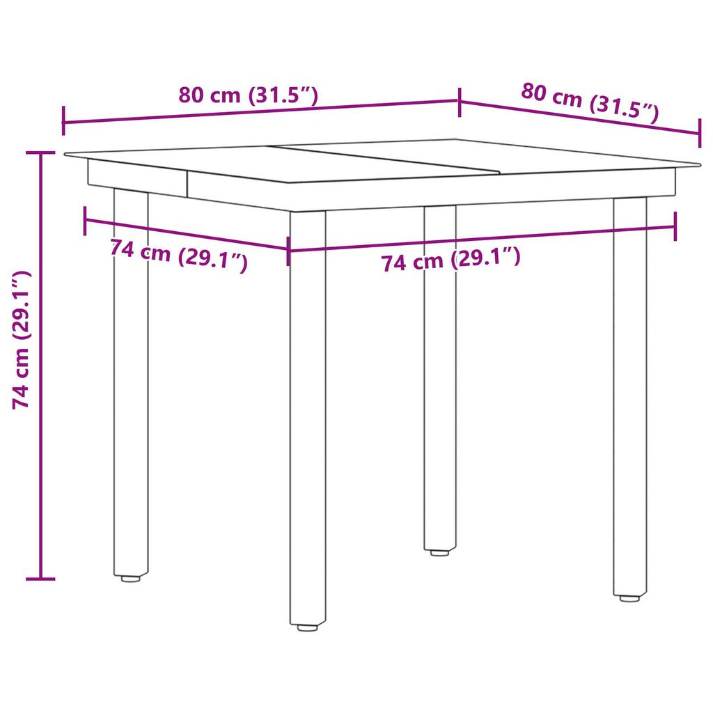 vidaXL Σετ τραπεζαρίας 5 pcs Ανοιχτό γκρι και Μαύρο Μέγεθος: Μεσαίο