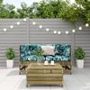 vidaXL Σαλόνι Κήπου Σετ 3 τεμ με Μαξιλάρια από Εμποτισμένο Ξύλο Πεύκου