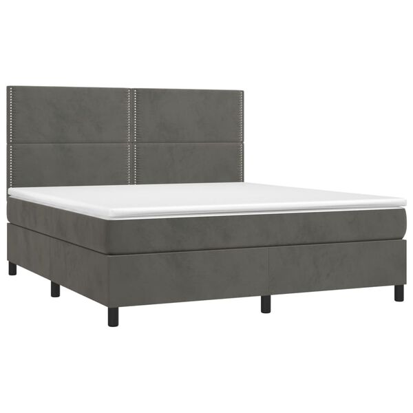 vidaXL &Kappa;&rho;&epsilon;&beta;ά&tau;&iota; Boxspring &mu;&epsilon; &Sigma;&tau;&rho;ώ&mu;&alpha; &Sigma;&kappa;&omicron;ύ&rho;&omicron; &Gamma;&kappa;&rho;&iota; 160x200 &epsilon;&kappa;. &Beta;&epsilon;&lambda;&omicron;ύ&delta;&iota;&nu;&omicron;