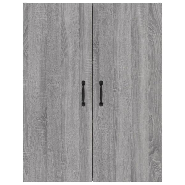 vidaXL Ντουλάπι Κρεμαστό Γκρι sonoma 69,5x34x90 εκ. Επεξεργασμένο Ξύλο