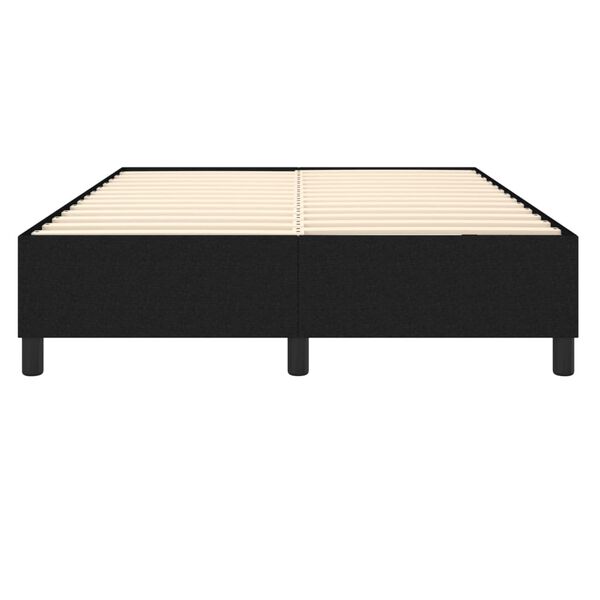 vidaXL Σκελετός Κρεβατιού Χωρίς Στρώμα Μαύρο 140x200 εκ.Υφασμάτινο