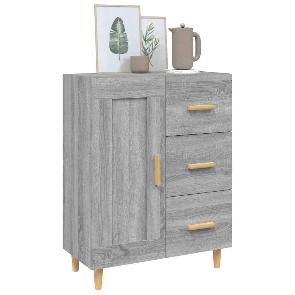 vidaXL Ντουλάπι Γκρι Sonoma 69,5 x 34 x 90 εκ. από Επεξεργασμένο Ξύλο