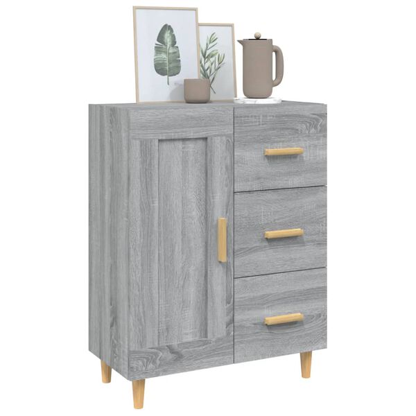 vidaXL Ντουλάπι Γκρι Sonoma 69,5 x 34 x 90 εκ. από Επεξεργασμένο Ξύλο