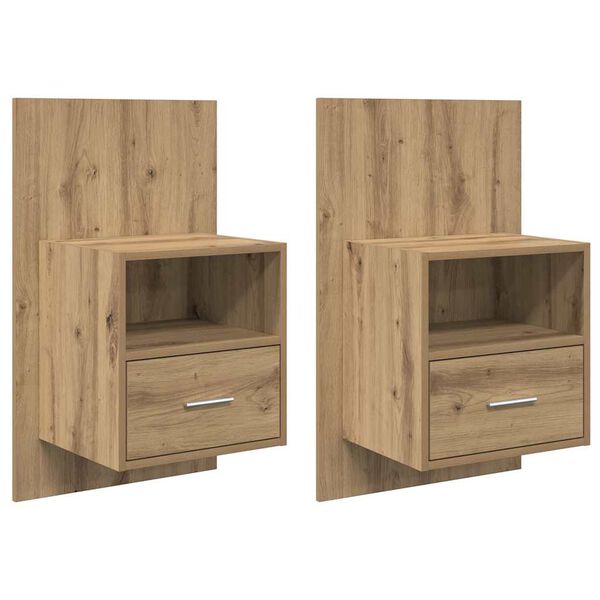vidaXL &Kappa;&omicron;&mu;&omicron;&delta;ί&nu;&omicron; &mu;&epsilon; &sigma;&upsilon;&rho;&tau;ά&rho;&iota; 2 pcs Artisan Oak 50 x 32.5 x 80 &epsilon;&kappa;.