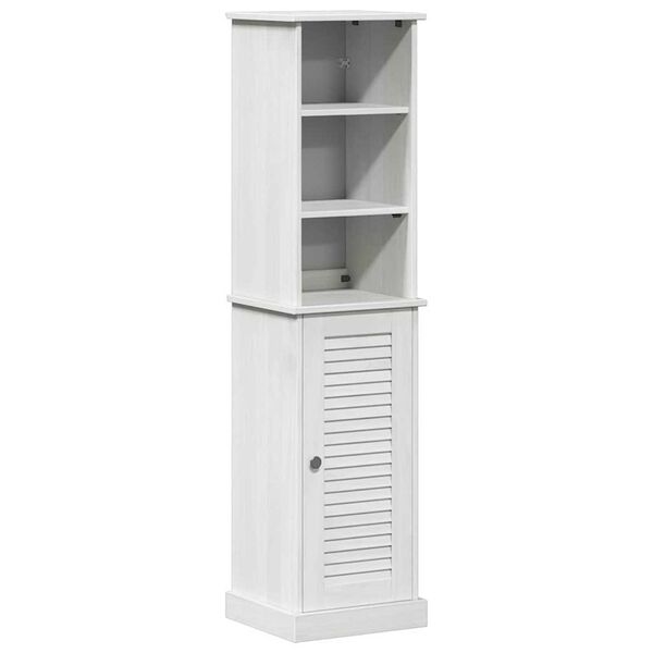 vidaXL Σετ Επίπλων Μπάνιου 2 pcs Καφέ και Λευκό 37 x 34 x 150 εκ