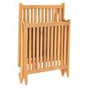 vidaXL Ξαπλώστρα από Μασίφ Ξύλο Teak