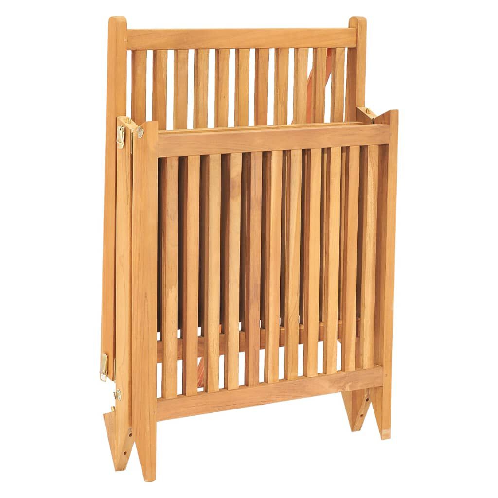 vidaXL Ξαπλώστρα από Μασίφ Ξύλο Teak