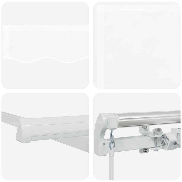 vidaXL Ανασυρόμενη Τέντα Λευκή 500x300 εκ.