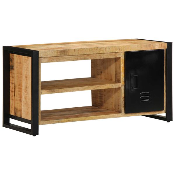 vidaXL Παγκάκι Παπουτσιών 100x40x50 εκ. Μασίφ Ξύλο Μάνγκο