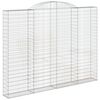 vidaXL Συρματοκιβώτιο Τοξωτό 300x30x220/240εκ. από Γαλβανισμένο Χάλυβα