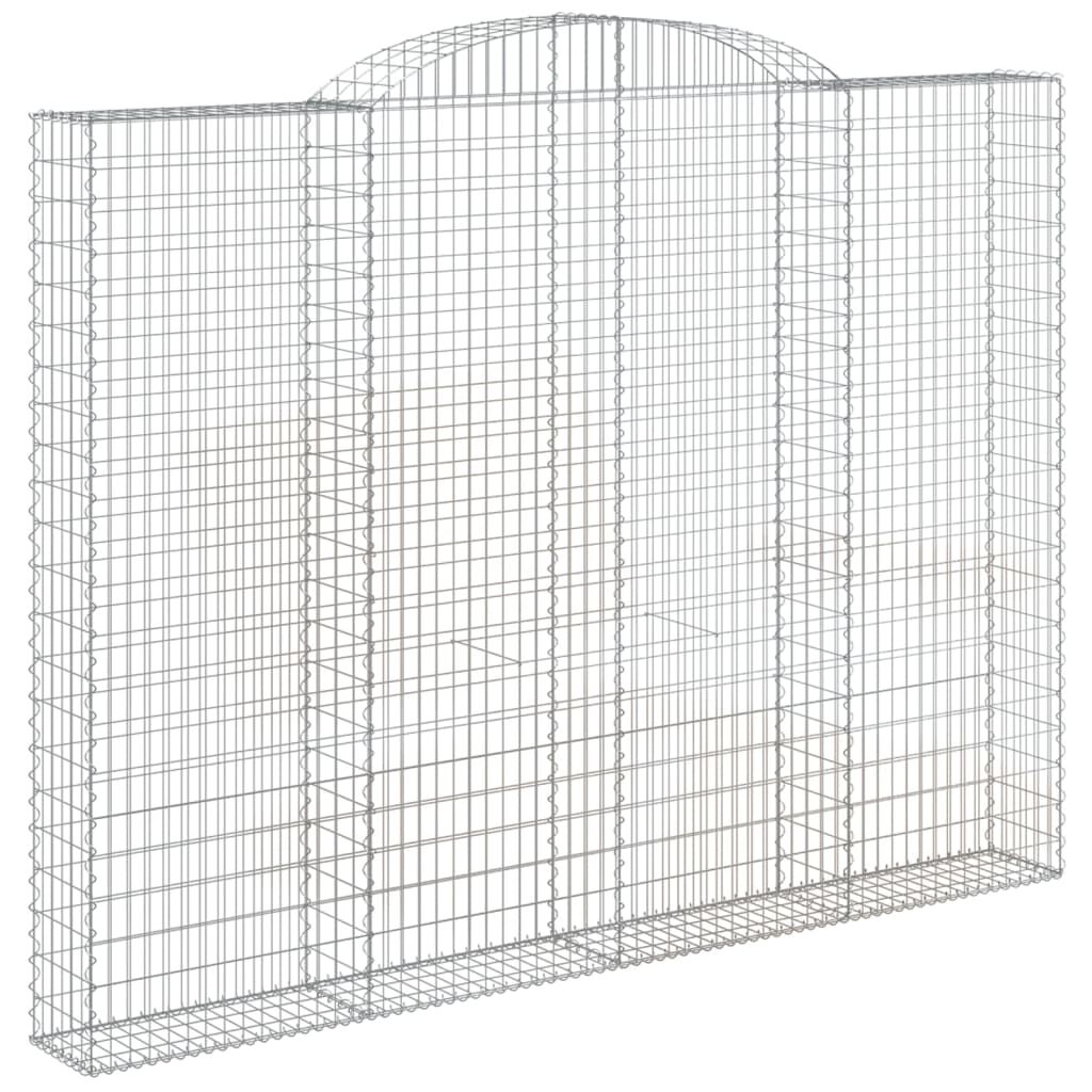vidaXL Συρματοκιβώτιο Τοξωτό 300x30x220/240εκ. από Γαλβανισμένο Χάλυβα