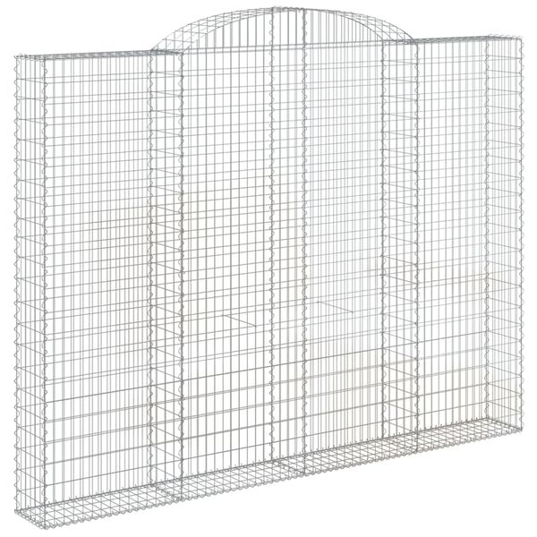 vidaXL Συρματοκιβώτιο Τοξωτό 300x30x220/240εκ. από Γαλβανισμένο Χάλυβα