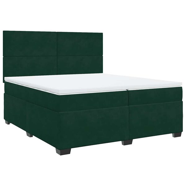 vidaXL &Kappa;&rho;&epsilon;&beta;ά&tau;&iota; Boxspring &mu;&epsilon; &Sigma;&tau;&rho;ώ&mu;&alpha; &Sigma;&kappa;&omicron;ύ&rho;&omicron; &Pi;&rho;ά&sigma;&iota;&nu;&omicron; 200x200&epsilon;&kappa;. &Beta;&epsilon;&lambda;&omicron;ύ&delta;&iota;&nu;&omicron;