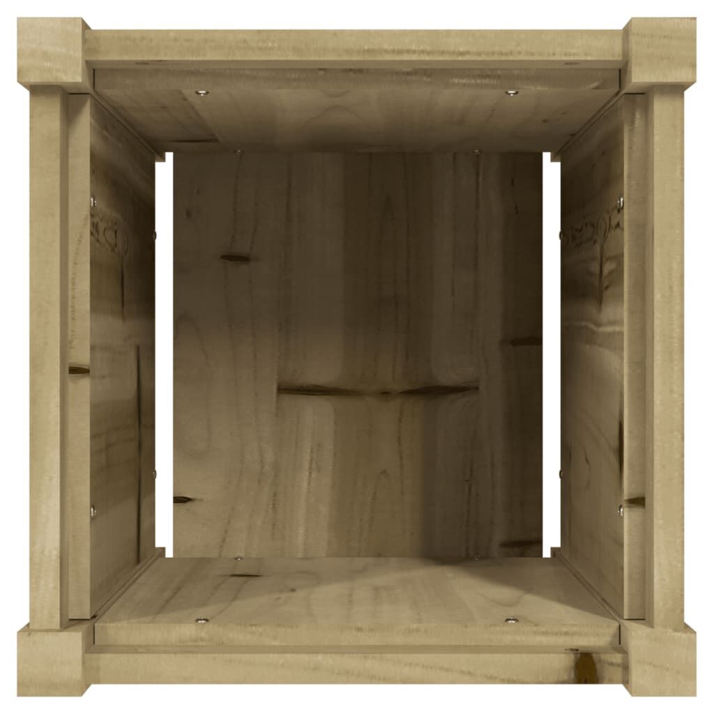 vidaXL Ζαρντινιέρα 40 x 40 x 40 εκ. Εμποτισμ. Ξύλο Πεύκου