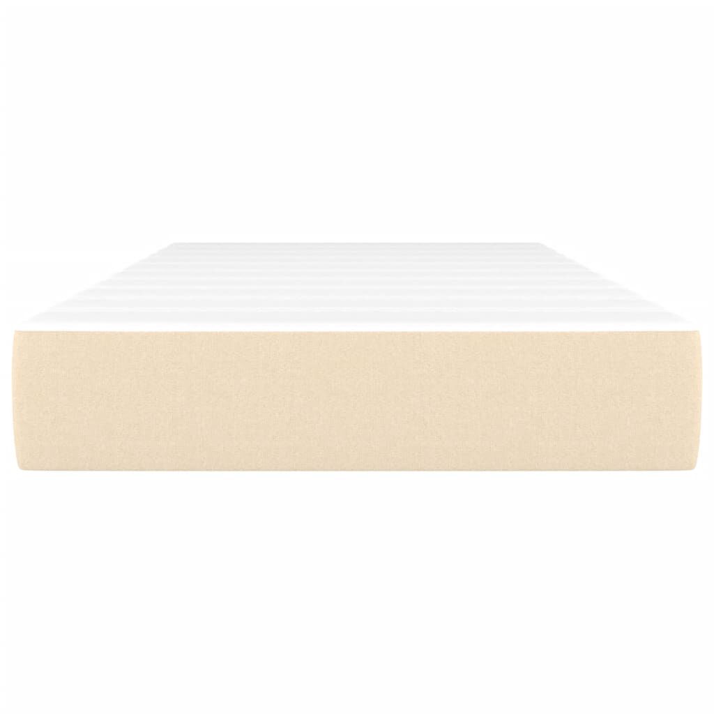 vidaXL Στρώμα με Pocket Springs Κρεμ 90x200x20 εκ. Υφασμάτινο