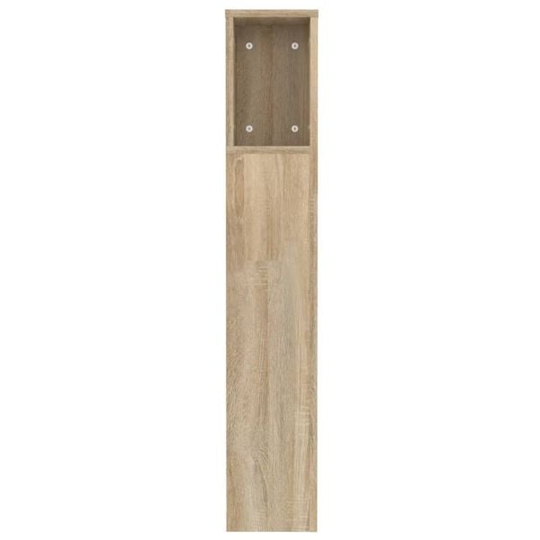 vidaXL Κεφαλάρι Με Αποθηκευτικό Χώρο Sonoma Δρυς 120x18,5x102,5 εκ.