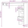 vidaXL Τραπέζι Μπαρ Τοίχου Δρυς τεχνίτης 102x45x103,5 εκ Επεξεργ. Ξύλο