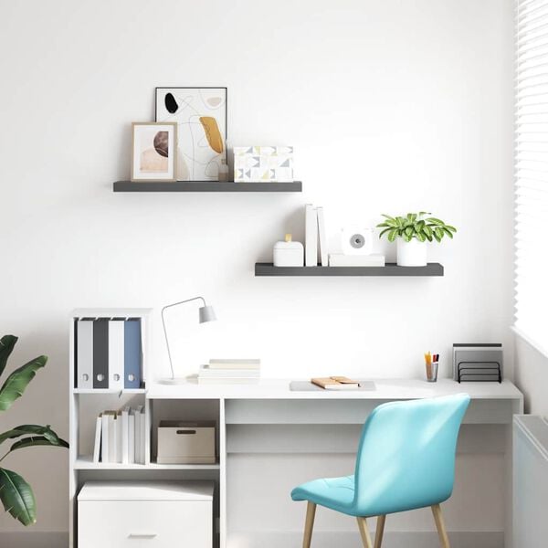 vidaXL &Rho;ά&phi;&iota;&alpha; &Tau;&omicron;ί&chi;&omicron;&upsilon; &Gamma;&upsilon;&alpha;&lambda;&iota;&sigma;&tau;&epsilon;&rho;ά &Gamma;&kappa;&rho;&iota; 2 &Tau;&epsilon;&mu;ά&chi;&iota;&alpha; 80x23,5x3,8 &epsilon;&kappa;. MDF