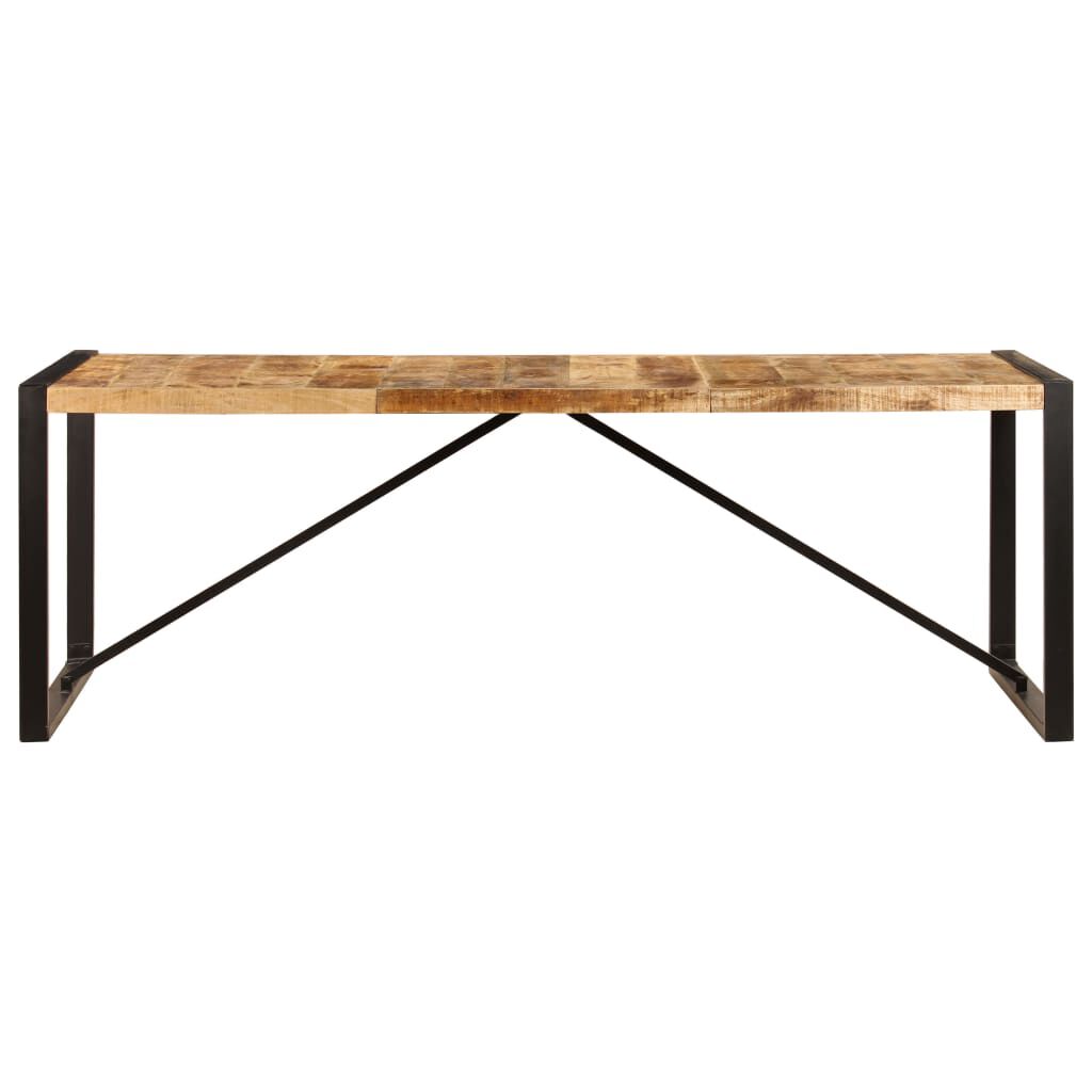 vidaXL Τραπεζαρία 220 x 100 x 75 εκ. από Μασίφ Ξύλο Μάνγκο