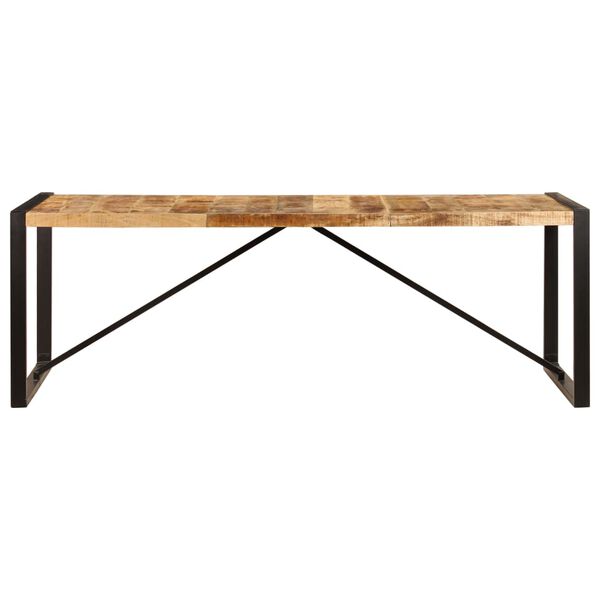 vidaXL Τραπεζαρία 220 x 100 x 75 εκ. από Μασίφ Ξύλο Μάνγκο