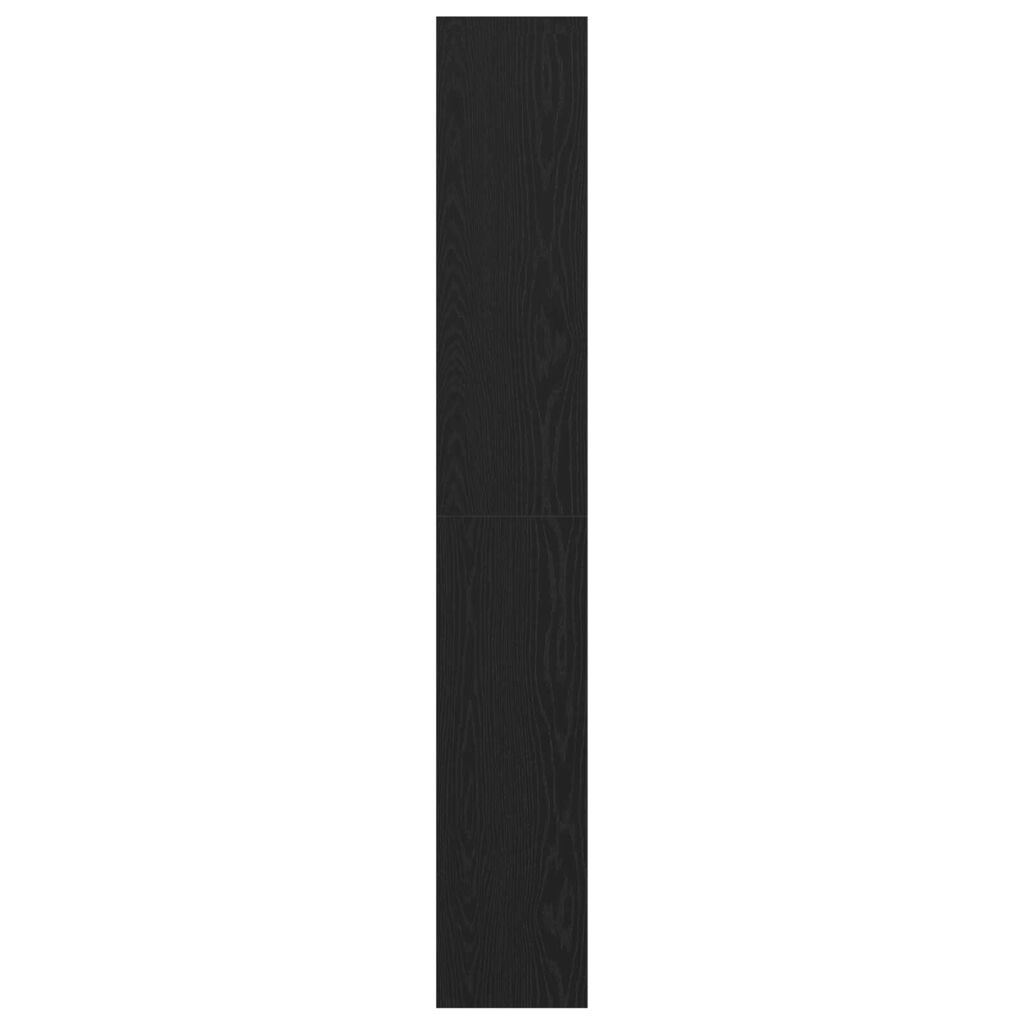 vidaXL Βιβλιοθήκη Μαύρης Δρυός 40x30x198 εκ, Κατασκευασμένη από Επεξεργασμένο Ξύλο