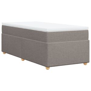 vidaXL &Kappa;&rho;&epsilon;&beta;ά&tau;&iota; Boxspring &mu;&epsilon; &Sigma;&tau;&rho;ώ&mu;&alpha; Taupe 80x200 &epsilon;&kappa;. &Upsilon;&phi;&alpha;&sigma;&mu;ά&tau;&iota;&nu;&omicron;