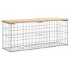 vidaXL Παγκάκι Κήπου Συρματοκιβώτιο 103x31,5x42 εκ. Μασίφ Ξύλο Πεύκου