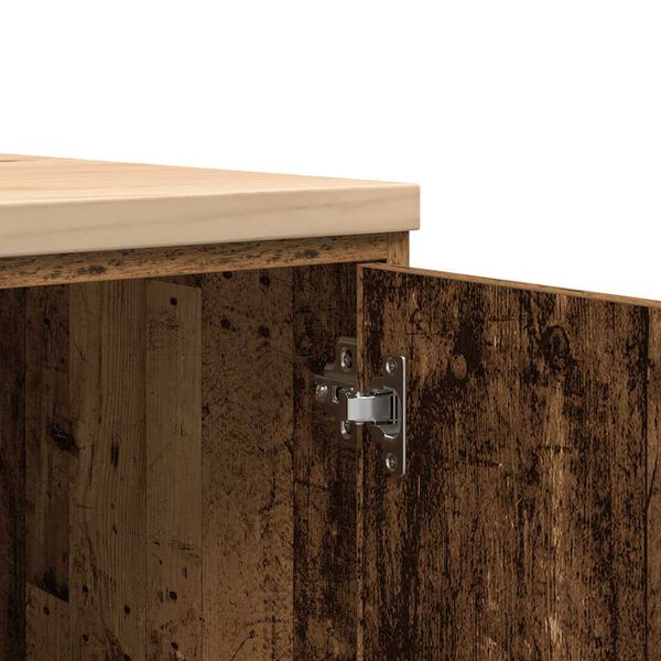 vidaXL ντουλάπι αποθήκευσης γκαράζ 60x51x85 εκ μασίφ ξύλο πεύκο