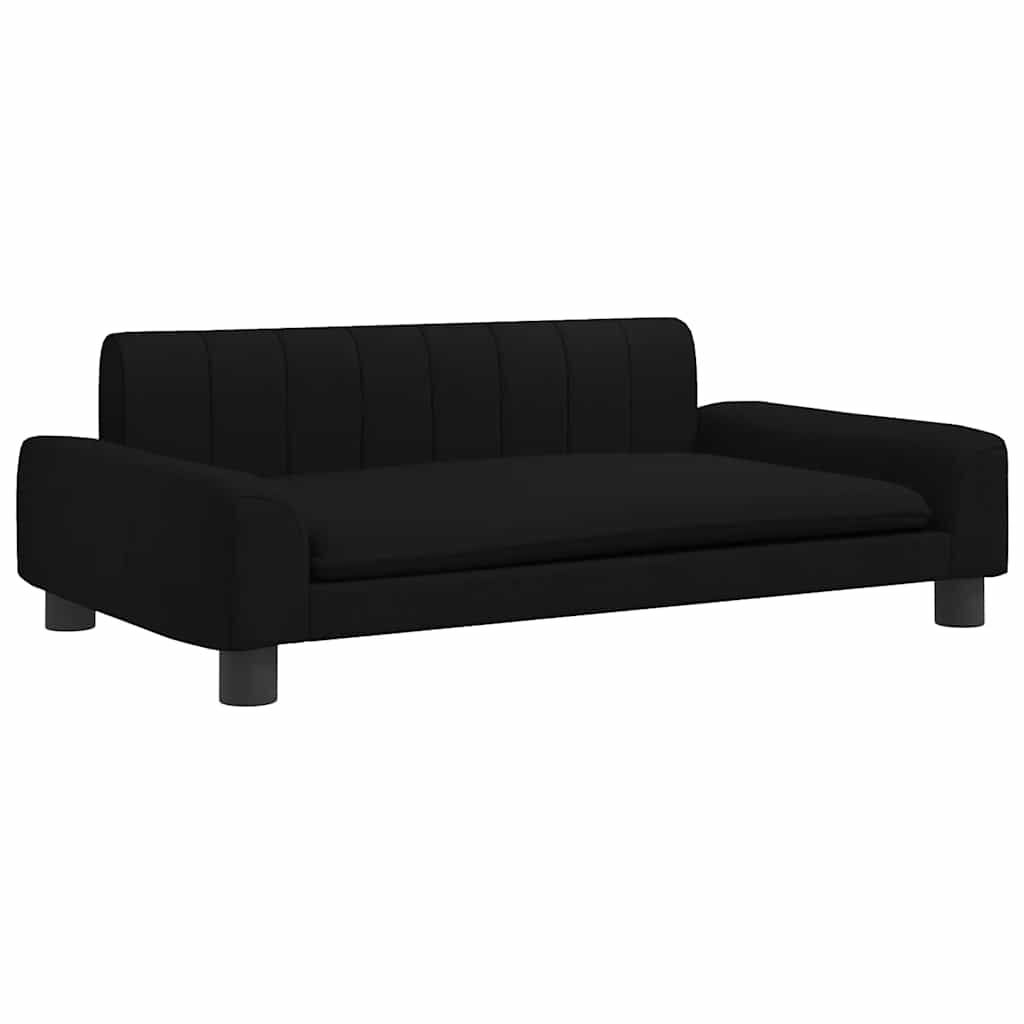 vidaXL Καναπές Παιδικός Μαύρο 90x53x30 εκ. από Ύφασμα