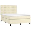 vidaXL &Kappa;&rho;&epsilon;&beta;ά&tau;&iota; Boxspring &mu;&epsilon; &Sigma;&tau;&rho;ώ&mu;&alpha; &Kappa;&rho;&epsilon;&mu; 140x200&epsilon;&kappa;. &alpha;&pi;ό &Sigma;&upsilon;&nu;&theta;&epsilon;&tau;&iota;&kappa;ό &Delta;έ&rho;&mu;&alpha;