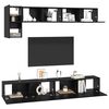vidaXL Σετ επίπλου τηλεόρασης 5 pcs Μαύρη δρυς 100 x 30 x 30 cm