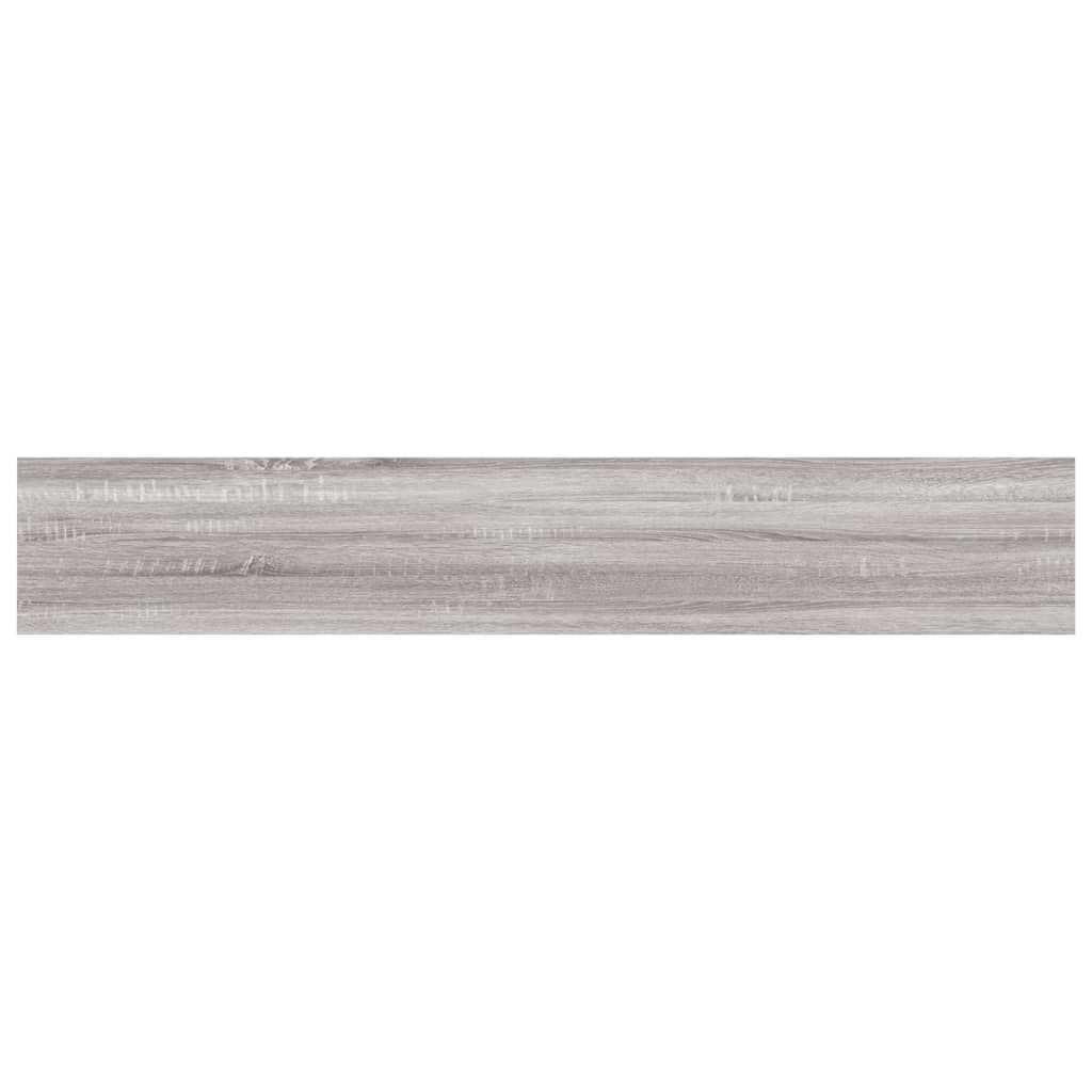 vidaXL Ράφια Τοίχου 4 τεμ. Γκρι Sonoma 60x10x1,5 εκ. Επεξεργ. Ξύλο