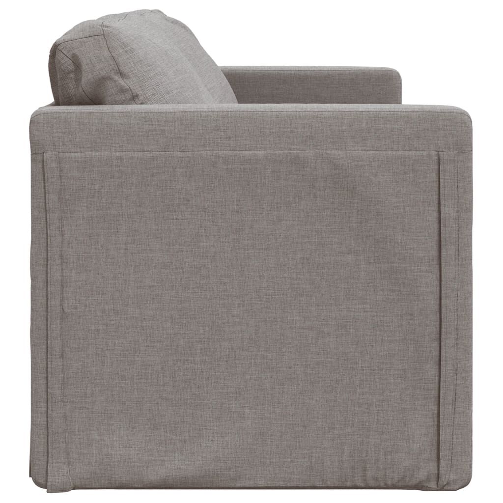 vidaXL Καναπές-Κρεβάτι Δαπέδου 2 σε 1 Taupe 112x174x55 εκ. Ύφασμα