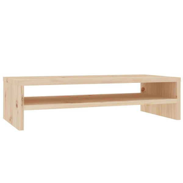 vidaXL Βάση Οθόνης 50 x 24 x 13 εκ. από Μασίφ Ξύλο Πεύκου