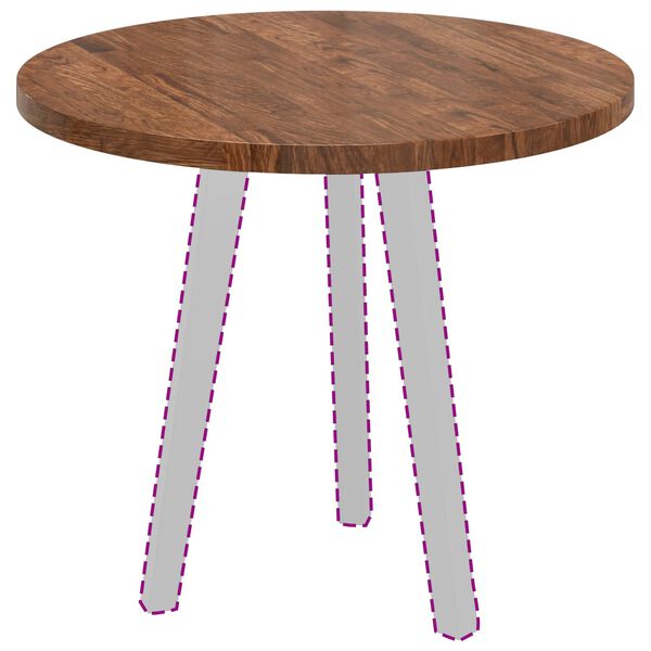 vidaXL &Kappa;&alpha;&pi;ά&kappa;&iota; &tau;&rho;&alpha;&pi;&epsilon;&zeta;&iota;&omicron;ύ &Alpha;&nu;&omicron;&iota;&chi;&tau;ό &kappa;&alpha;&phi;έ &Oslash; 60 x 2,5 cm &Sigma;&tau;&epsilon;&rho;&epsilon;ό &Xi;ύ&lambda;&omicron; &Delta;&rho;&upsilon;ό&sigmaf;