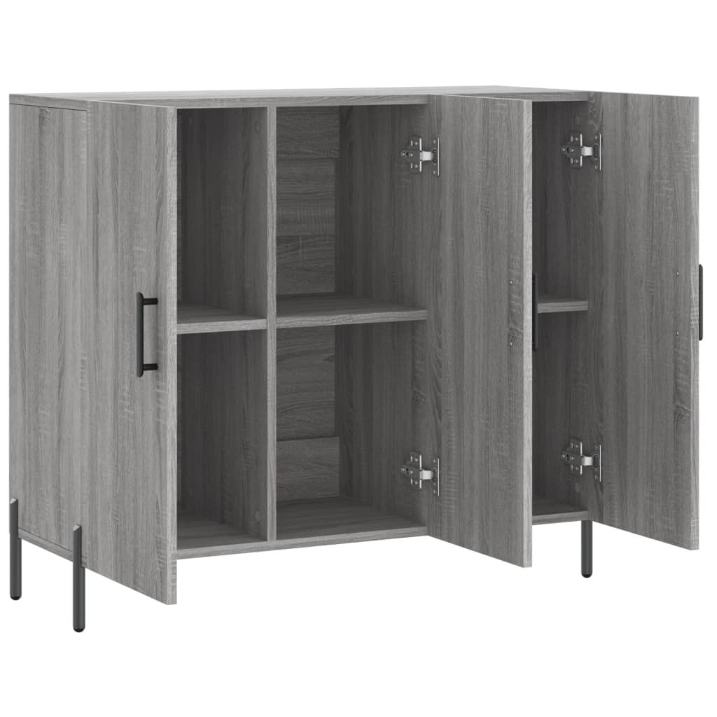 vidaXL Ντουλάπι Γκρι Sonoma 90 x 34 x 80 εκ. από Επεξεργασμένο Ξύλο