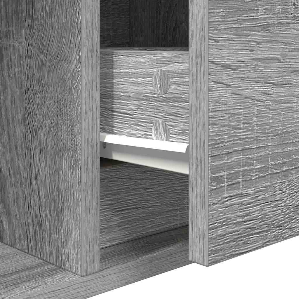 vidaXL Έπιπλο Τηλεόρασης Γκρι Sonoma 80x31x25,5 εκ. Επεξεργασμένο Ξύλο