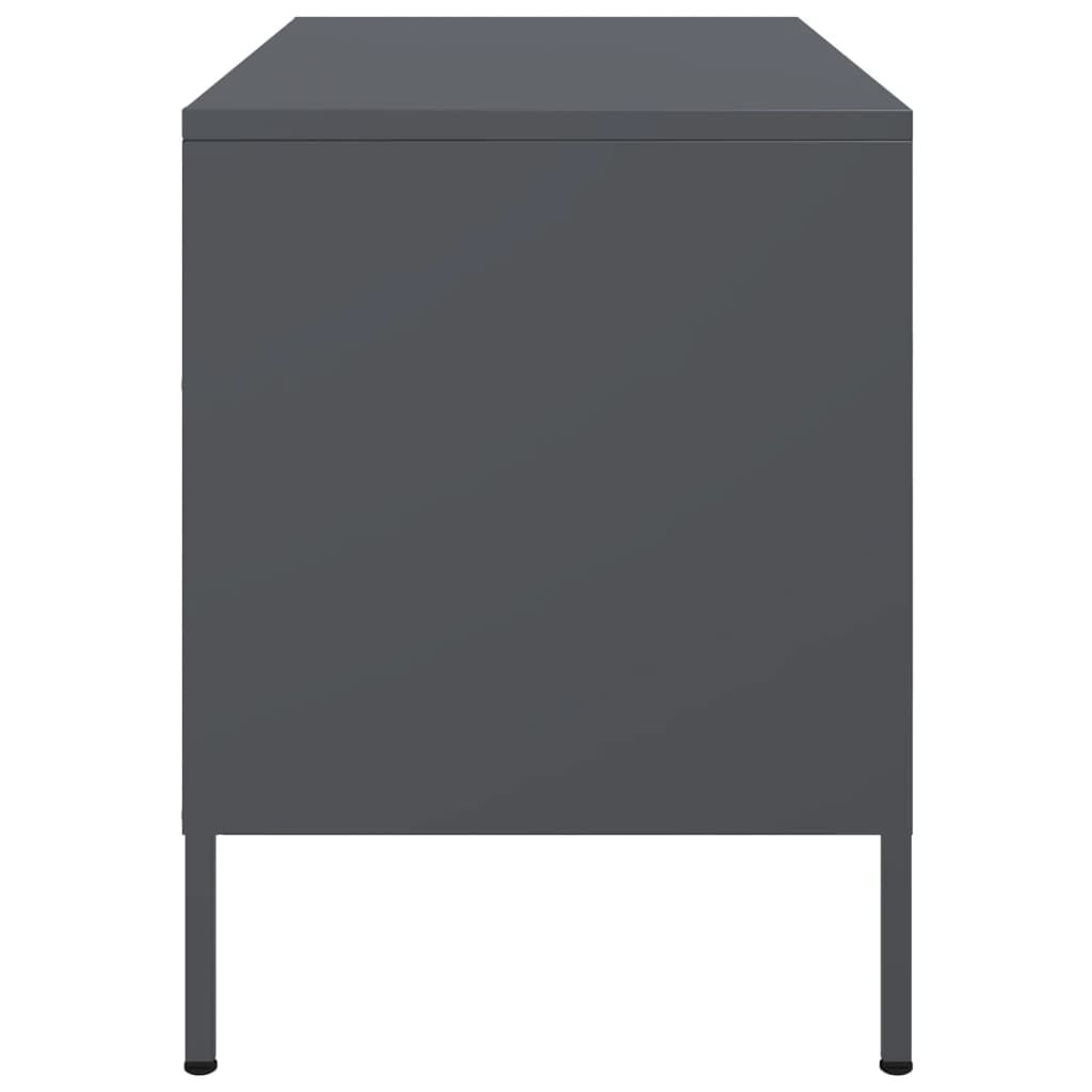 vidaXL Έπιπλο Τηλεόρασης Ανθρακί 68x39x50,5 εκ. από Χάλυβα