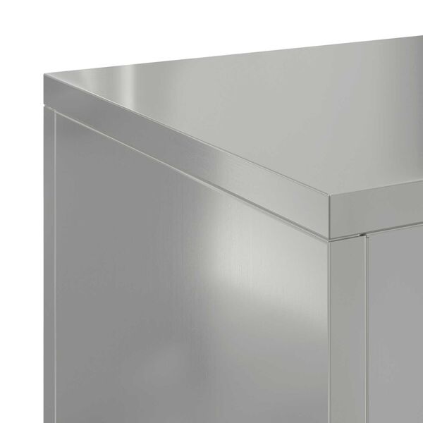 vidaXL Υπαίθρια Σταντ Φυτών Πυλώνας 2 τμχ 24x24x75 εκ Γαλβανισμένο Ατσάλι