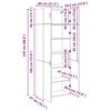 vidaXL Ντουλάπι αποθήκευσης Παλαιό ξύλο 80 x 42.5 x 225 εκ