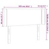 vidaXL Κεφαλάρι με Πτερύγια Κρεμ 103x16x78/88 εκ. Συνθετικό Δέρμα