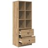 vidaXL Highboard &mu;&epsilon; &sigma;&upsilon;&rho;&tau;ά&rho;&iota; Artisan Oak 45,5 x 34 x 127 &epsilon;&kappa;