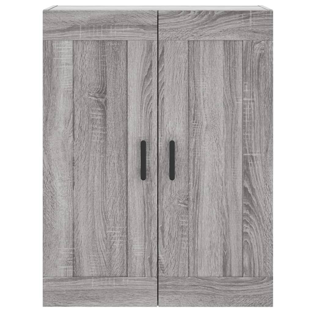 vidaXL Ντουλάπι Γκρι Sonoma 69,5 x 34 x 180 εκ. Επεξεργασμένο Ξύλο