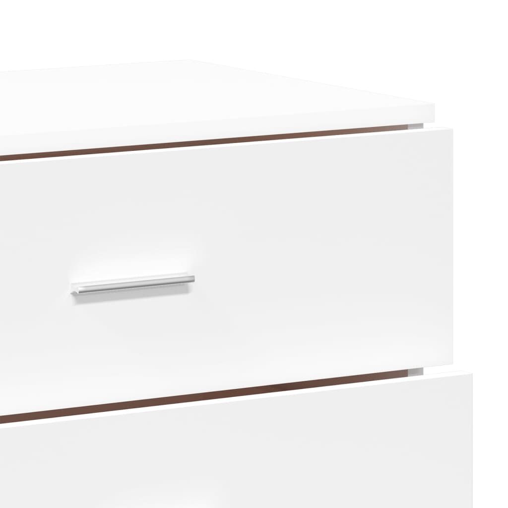 vidaXL Βοηθητικά Ντουλάπια 2 τεμ. Λευκή 60 x 39 x 80 εκ. Επεξεργ. Ξύλο