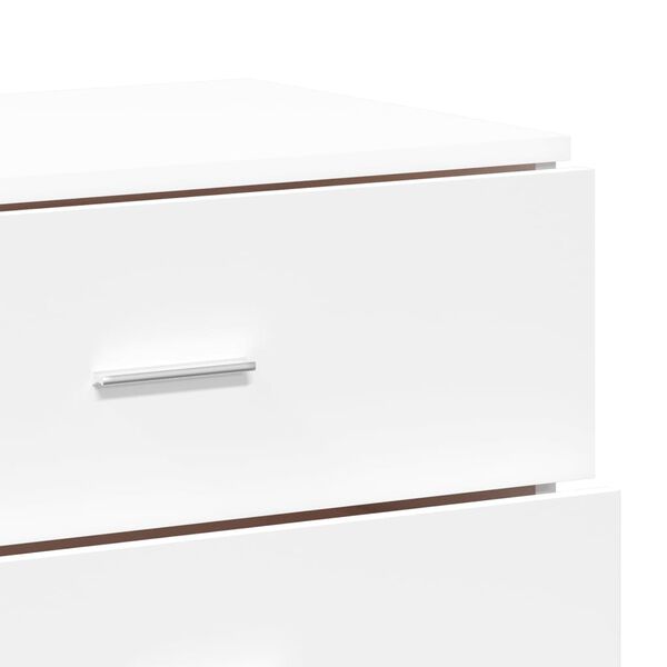 vidaXL Βοηθητικά Ντουλάπια 2 τεμ. Λευκή 60 x 39 x 80 εκ. Επεξεργ. Ξύλο