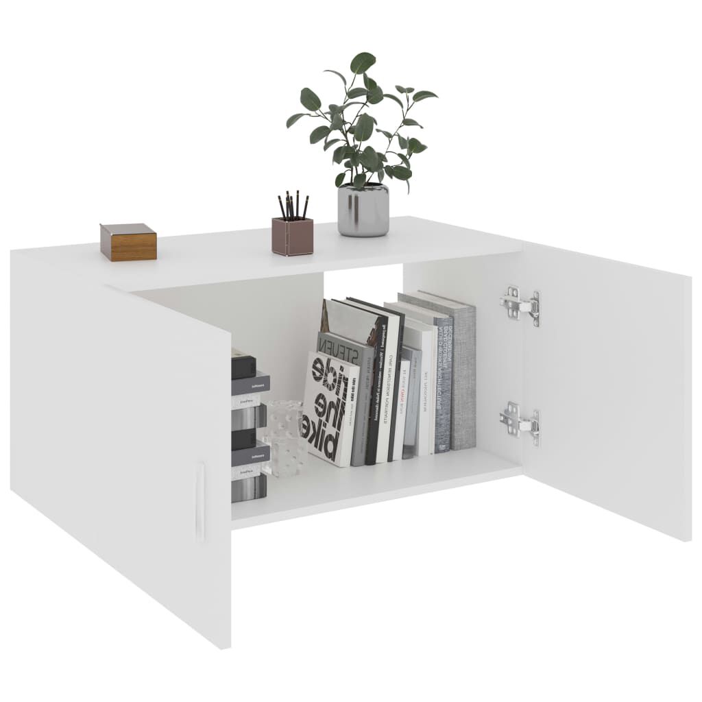 vidaXL Ντουλάπι Επιτοίχιο Λευκό 80 x 39 x 40 εκ. από Επεξ. Ξύλο