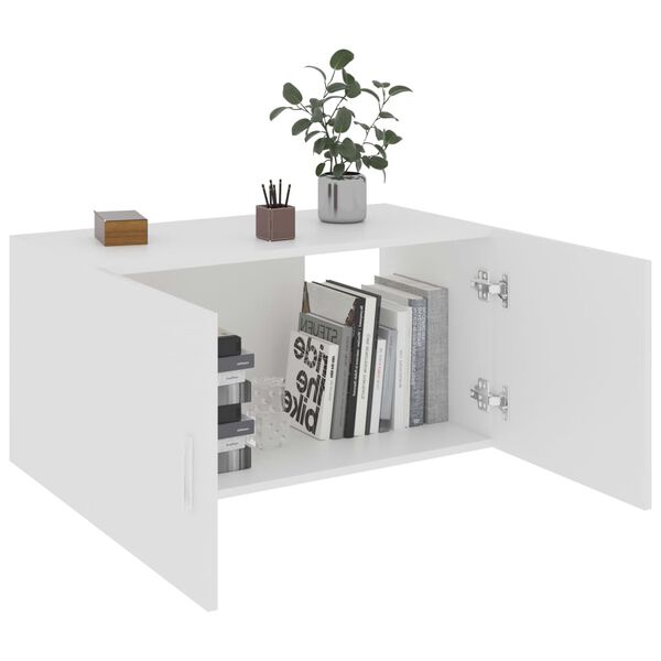 vidaXL Ντουλάπι Επιτοίχιο Λευκό 80 x 39 x 40 εκ. από Επεξ. Ξύλο